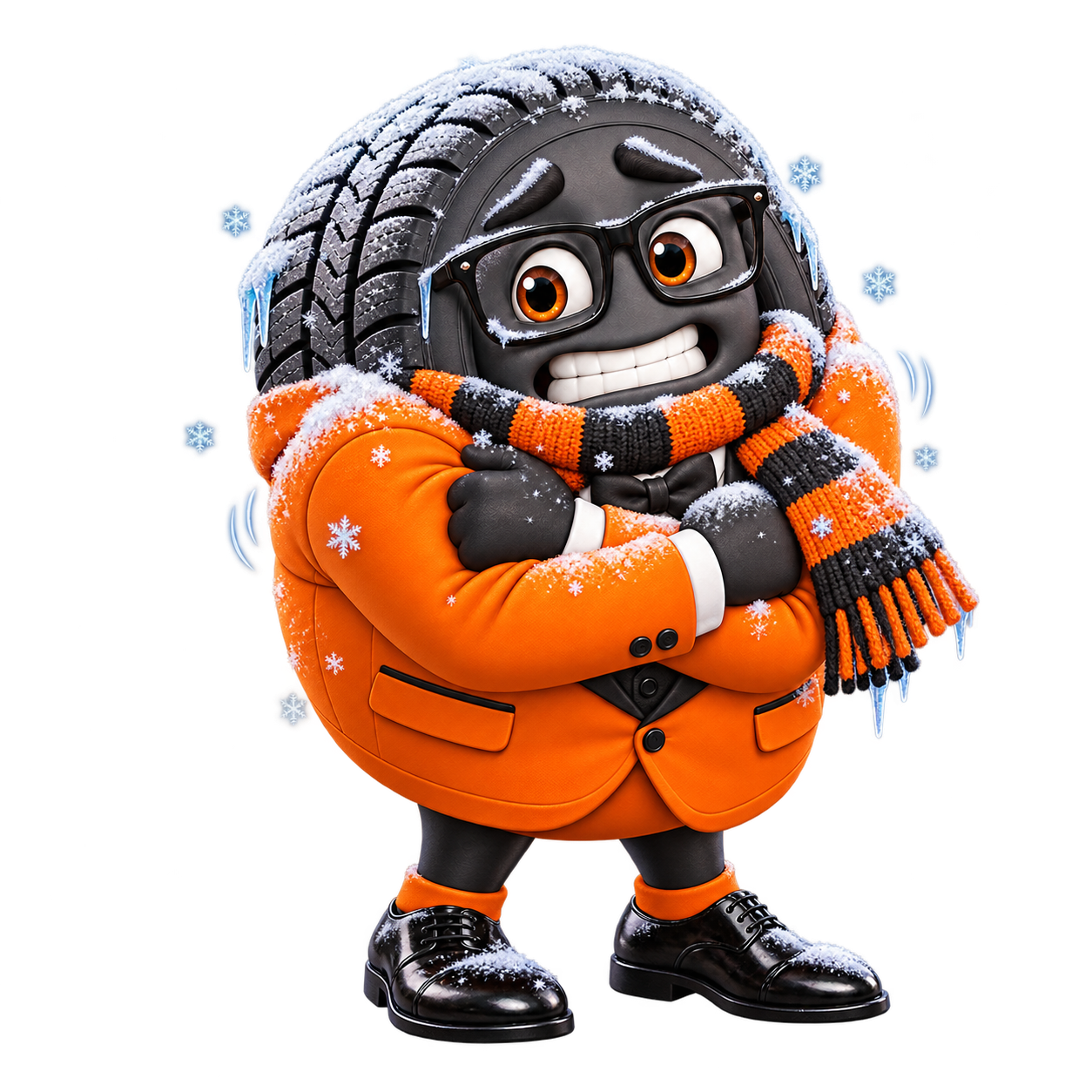 Maskot pro zimní pneumatiky